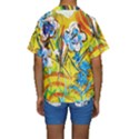 Dscf1422 - country flowers in the yard Kids  Short Sleeve Swimwear View2