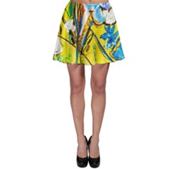 Dscf1422 - Country Flowers In The Yard Skater Skirt by bestdesignintheworld