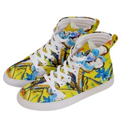 Dscf1422 - Country Flowers In The Yard Men s Hi-top Skate Sneakers by bestdesignintheworld