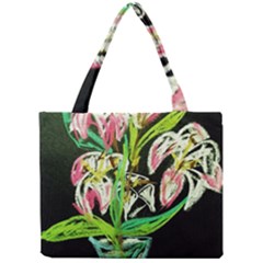 Dscf1389 - Lillies In The Vase Mini Tote Bag by bestdesignintheworld