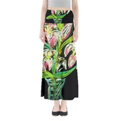 Dscf1389 - Lillies In The Vase Full Length Maxi Skirt by bestdesignintheworld