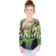 Dscf1389 - Lillies In The Vase Kids  Long Sleeve Tee