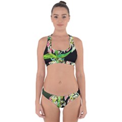 Dscf1389 - Lillies In The Vase Cross Back Hipster Bikini Set by bestdesignintheworld