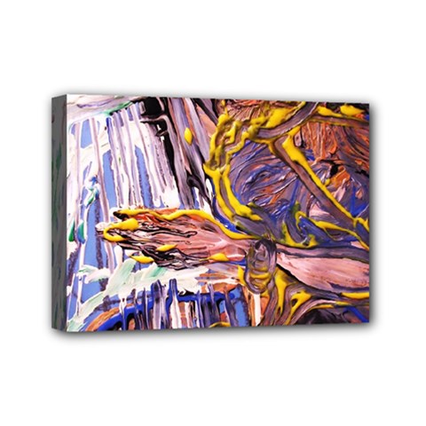 Dscf1627 - Old Harpist Mini Canvas 7  X 5  by bestdesignintheworld