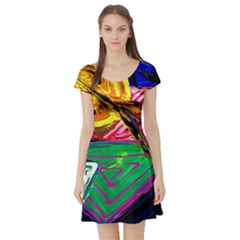 Dscf1464 - Horoscope Arrow Short Sleeve Skater Dress by bestdesignintheworld