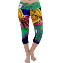 Dscf1464 - Horoscope Arrow Capri Yoga Leggings by bestdesignintheworld