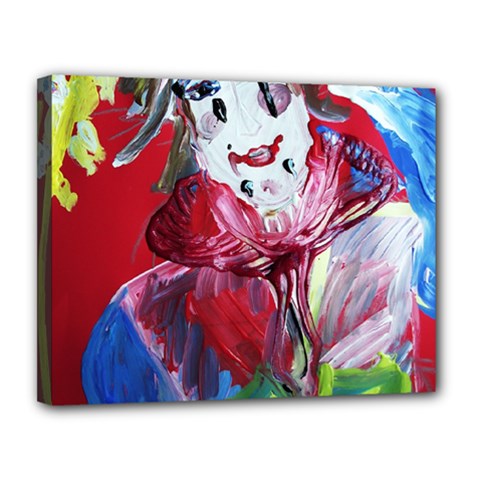 Dscf1741 - Funny Clown Canvas 14  X 11  by bestdesignintheworld