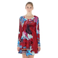 Dscf2258 - Point Of View-1 Long Sleeve Velvet V-neck Dress by bestdesignintheworld