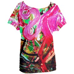 Dscf2035 - Flamingo On A Chad Lake Women s Oversized Tee by bestdesignintheworld