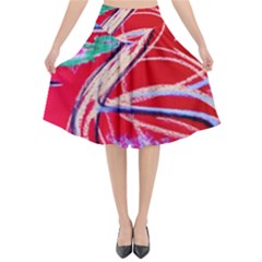 Dscf1395 -pink Flamingo Dance Flared Midi Skirt by bestdesignintheworld