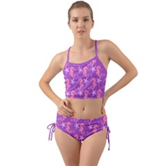 Seahorse Mini Tank Bikini Set (purple/pink)