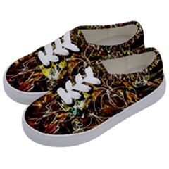 Dscf3438 - Golden Flowers In Ceramics Kids  Classic Low Top Sneakers by bestdesignintheworld