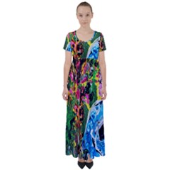 Dscf1611 - Lady In Kimono And Tulip Tree High Waist Short Sleeve Maxi Dress by bestdesignintheworld