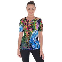 Dscf1611 - Lady In Kimono And Tulip Tree Short Sleeve Top by bestdesignintheworld