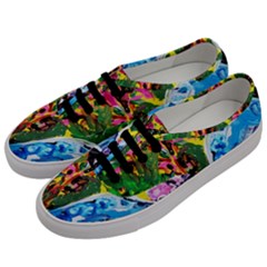 Dscf1611 - Lady In Kimono And Tulip Tree Men s Classic Low Top Sneakers by bestdesignintheworld