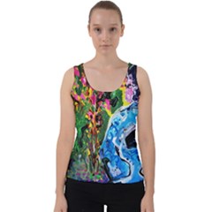 Dscf1611 - Lady In Kimono And Tulip Tree Velvet Tank Top by bestdesignintheworld