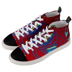 Dscf1442 - Californian Girl Men s Mid-top Canvas Sneakers by bestdesignintheworld