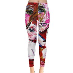 Dscf1554 - Madonna And Child Leggings  by bestdesignintheworld