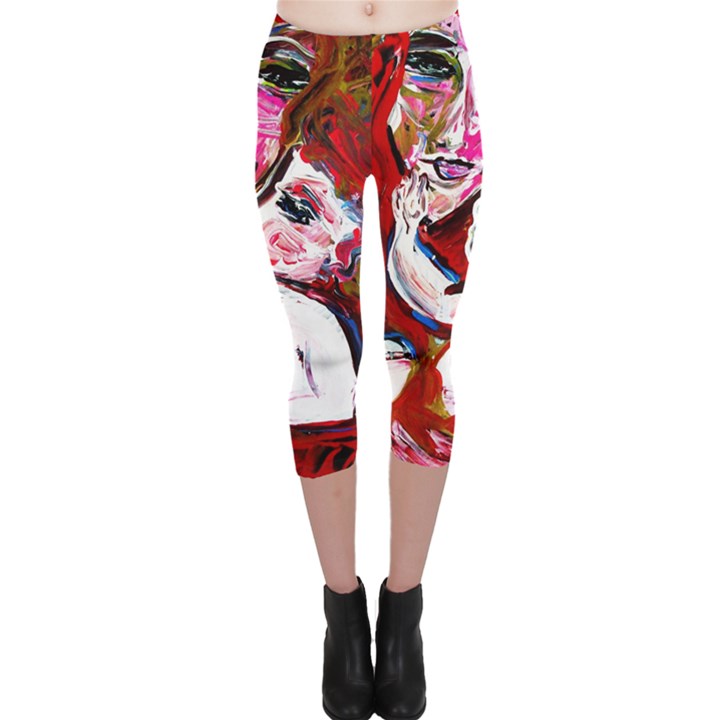 Dscf1554 - madonna and child Capri Leggings 