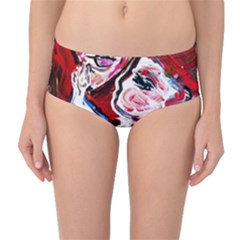 Dscf1554 - Madonna And Child Mid-waist Bikini Bottoms by bestdesignintheworld