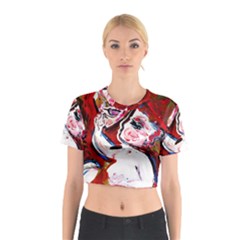 Dscf1554 - Madonna And Child Cotton Crop Top by bestdesignintheworld