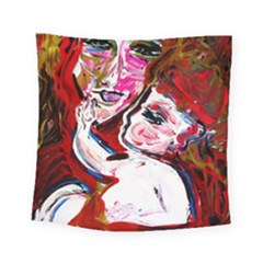 Dscf1554 - Madonna And Child Square Tapestry (small) by bestdesignintheworld