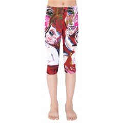 Dscf1554 - Madonna And Child Kids  Capri Leggings  by bestdesignintheworld