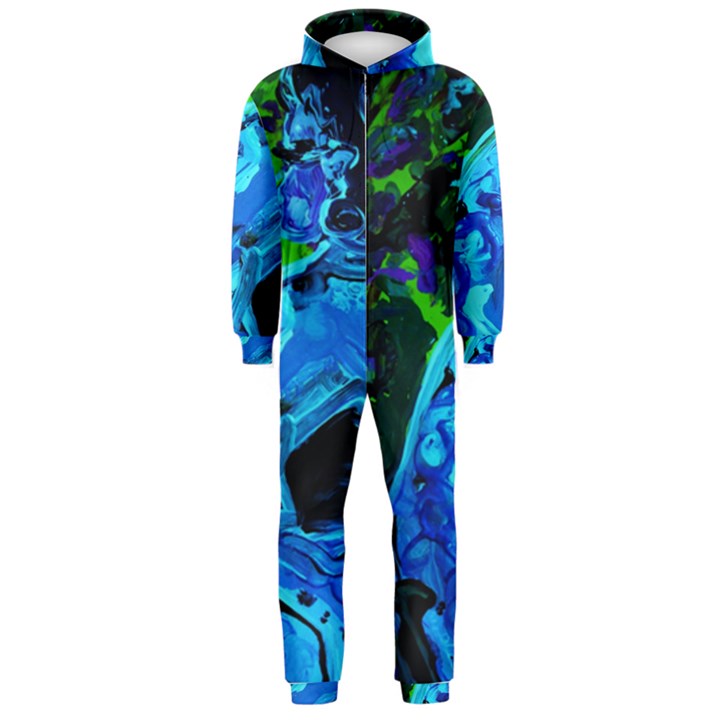 Dscf1604 - lady in blue kimono Hooded Jumpsuit (Men) 