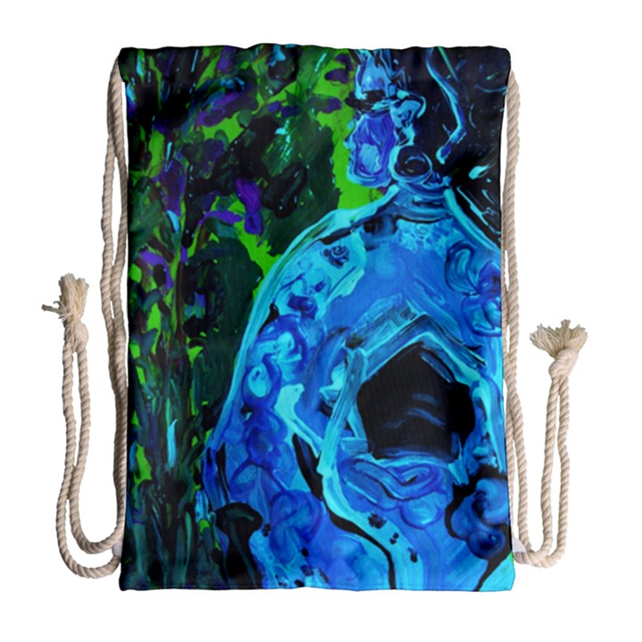 Dscf1604 - lady in blue kimono Drawstring Bag (Large)