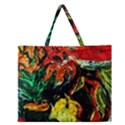 Pumpkins, Lamp And Tiger Lillies Zipper Large Tote Bag View1