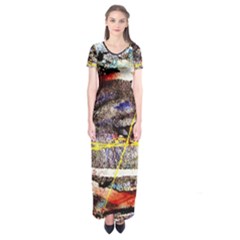 Egg In The Duck   Needle In The Egg 2 Short Sleeve Maxi Dress