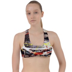 Egg In The Duck   Needle In The Egg 2 Criss Cross Racerback Sports Bra