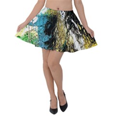 In The Net Of The Rules 3 Velvet Skater Skirt by bestdesignintheworld