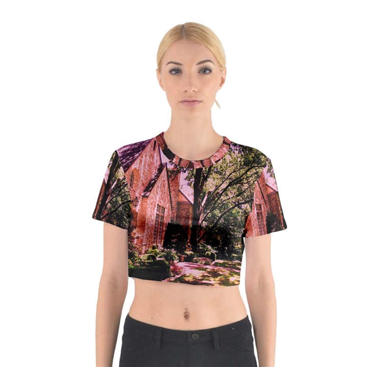 Hot Day In  Dallas 6 Cotton Crop Top