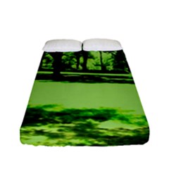 Lake Park 13 Fitted Sheet (full/ Double Size) by bestdesignintheworld