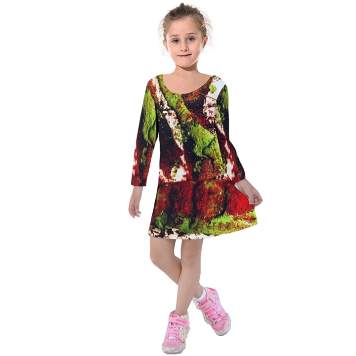 Collosium   Swards And Helmets 4 Kids  Long Sleeve Velvet Dress