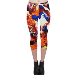 Smashed Butterfly 1 Capri Leggings  by bestdesignintheworld