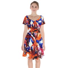 Smashed Butterfly 1 Short Sleeve Bardot Dress by bestdesignintheworld