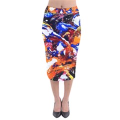 Smashed Butterfly Velvet Midi Pencil Skirt by bestdesignintheworld