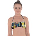 Dance Of Oil Towers 2 Halter Bandeau Bikini Top View1