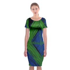 Point Of Equilibrium 5 Classic Short Sleeve Midi Dress by bestdesignintheworld