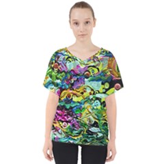 There Where Alice Took A Walk 5 V-Neck Dolman Drape Top