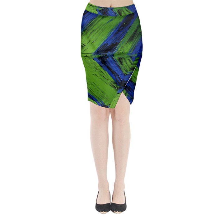 Point Of Equilibrium 2 Midi Wrap Pencil Skirt