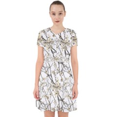 Nature Graphic Motif Pattern Adorable In Chiffon Dress by dflcprints