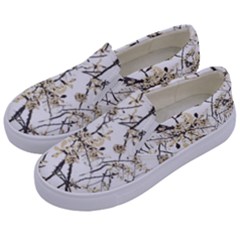 Nature Graphic Motif Pattern Kids  Canvas Slip Ons by dflcprints