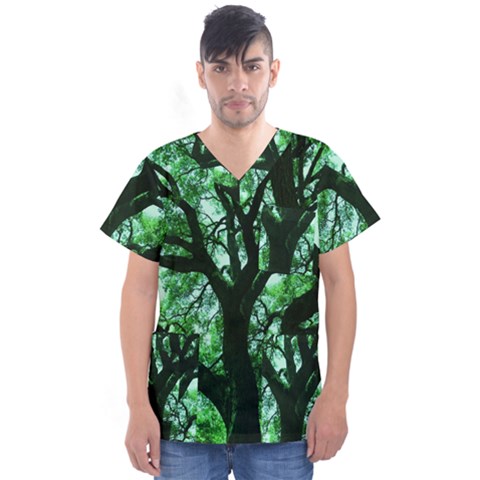 Lake Park 3 Men s V-neck Scrub Top by bestdesignintheworld