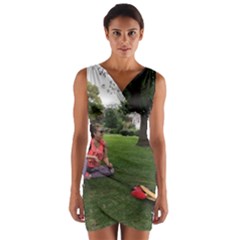 19688418 10155446220129417 1027902896 O - Walking With Daughter And Dog Wrap Front Bodycon Dress by bestdesignintheworld