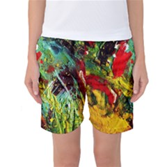 Yellow Chick 7 Women s Basketball Shorts by bestdesignintheworld