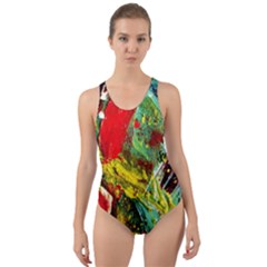 Yellow Chick 7 Cut-out Back One Piece Swimsuit