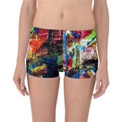 Untitled Red And Blue 3 Boyleg Bikini Bottoms by bestdesignintheworld